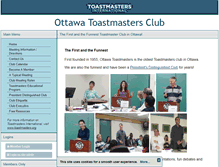 Tablet Screenshot of ottawatoastmasters.com